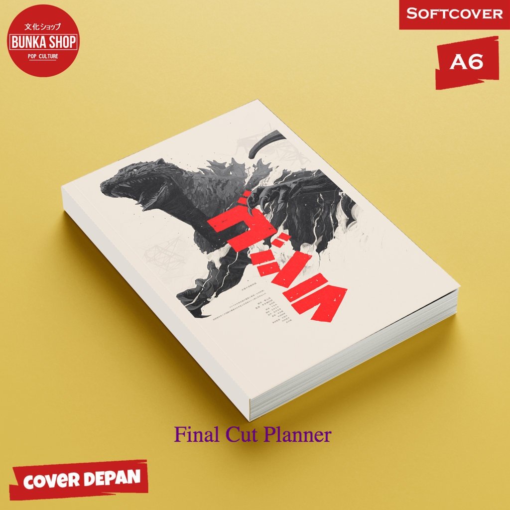 

Pocket Note Godzilla 5 Softcover A 6 Buku Tulis Catatan Notes Agenda Planner Jurnal