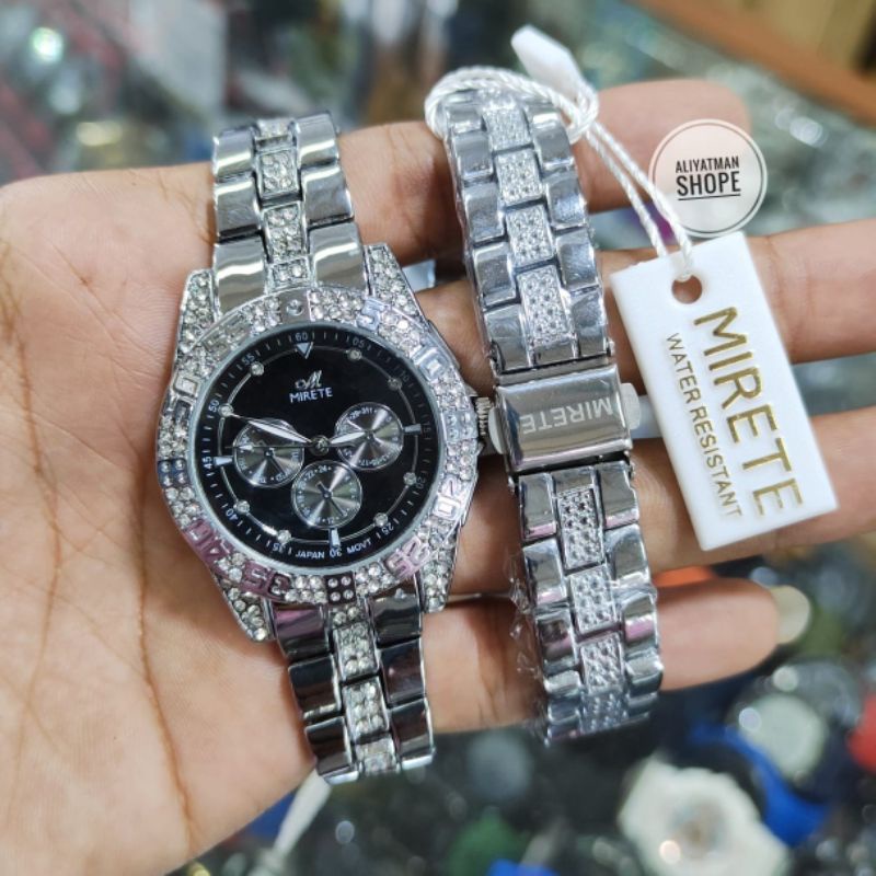 Jam Tangan Wanita Terbaru mewah || water resistan Murah || Jam Tangan Cewek stainlis tidak mudah luntur || Jam Tangan Wanita Kekinian viral dan Terlaris Bayar Di Rumah | Jam Tangan Wanita Motif Permata Mewah Elegan Quart Analog | Jam Tangan Cewek Tahan