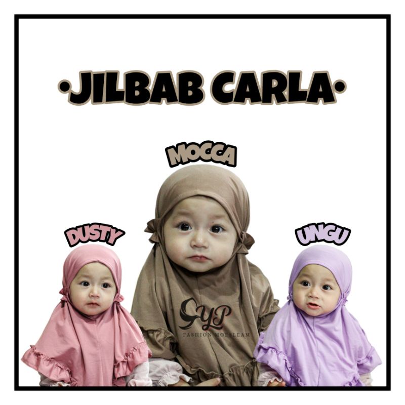 JILBAB ANAK CARLA  USIA 0-3 TAHUN PREMIUN/HIJAB BAYI