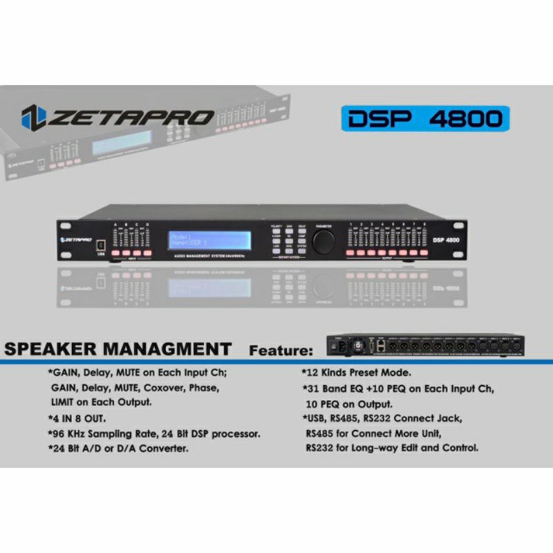 Dsp4800 Management Dlms Zetapro DSP4800 Dsp 4800 original