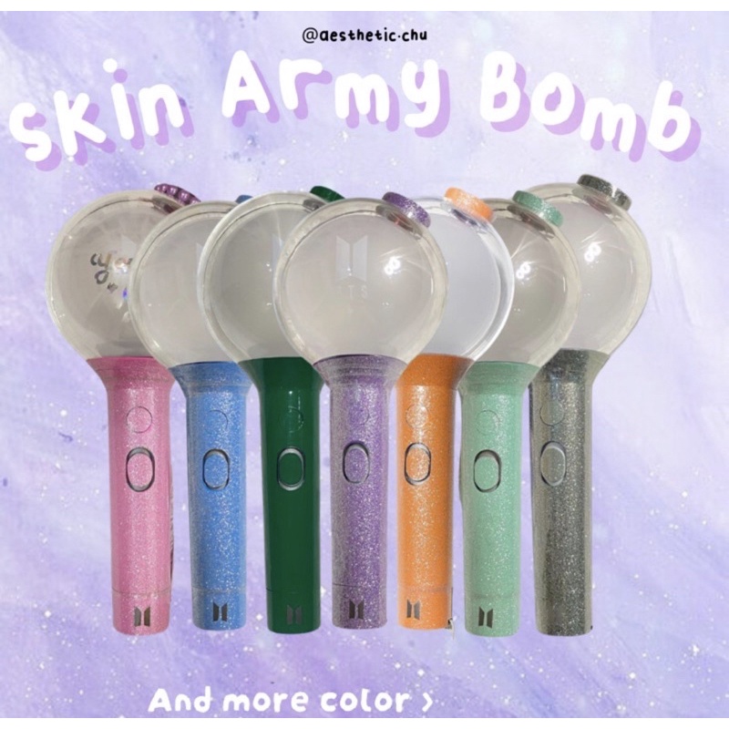 STICKER SKIN ARMY BOMB LIGHTSTICK BTS VERSI SE. STICKER ONLY YA.