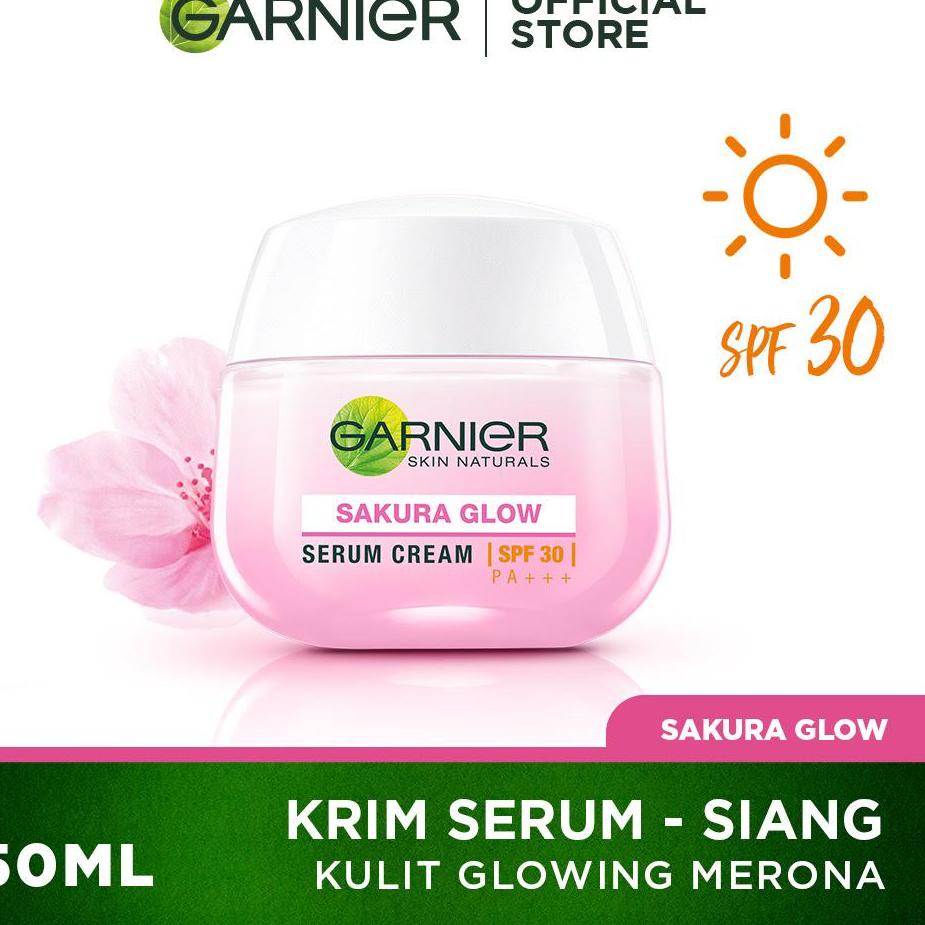 ORY Garnier Sakura Glow Kit Day &amp; Night Cream - Moisturizer Skincare Krim Siang Malam (Light complete) ♬ 89