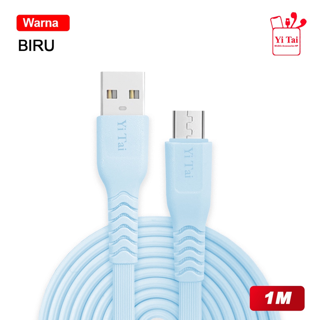 KABEL DATA MICRO USB FAST CHARGING 3A YI TAI YTM-100 - DATA CABLE MICRO USB