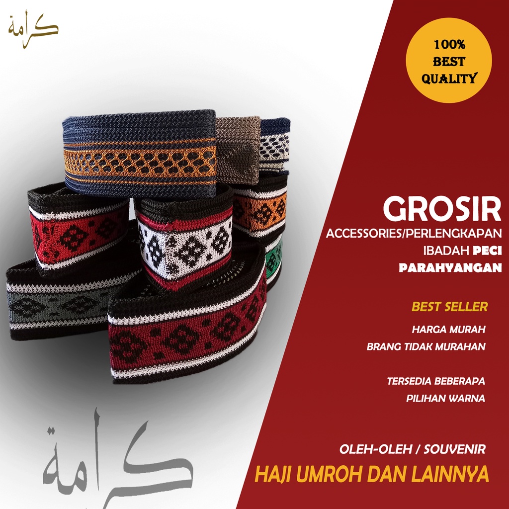 Peci Parahyangan Dewasa Kopiah Parahyangan Dewasa Original Peci Songkok Fashion Muslim