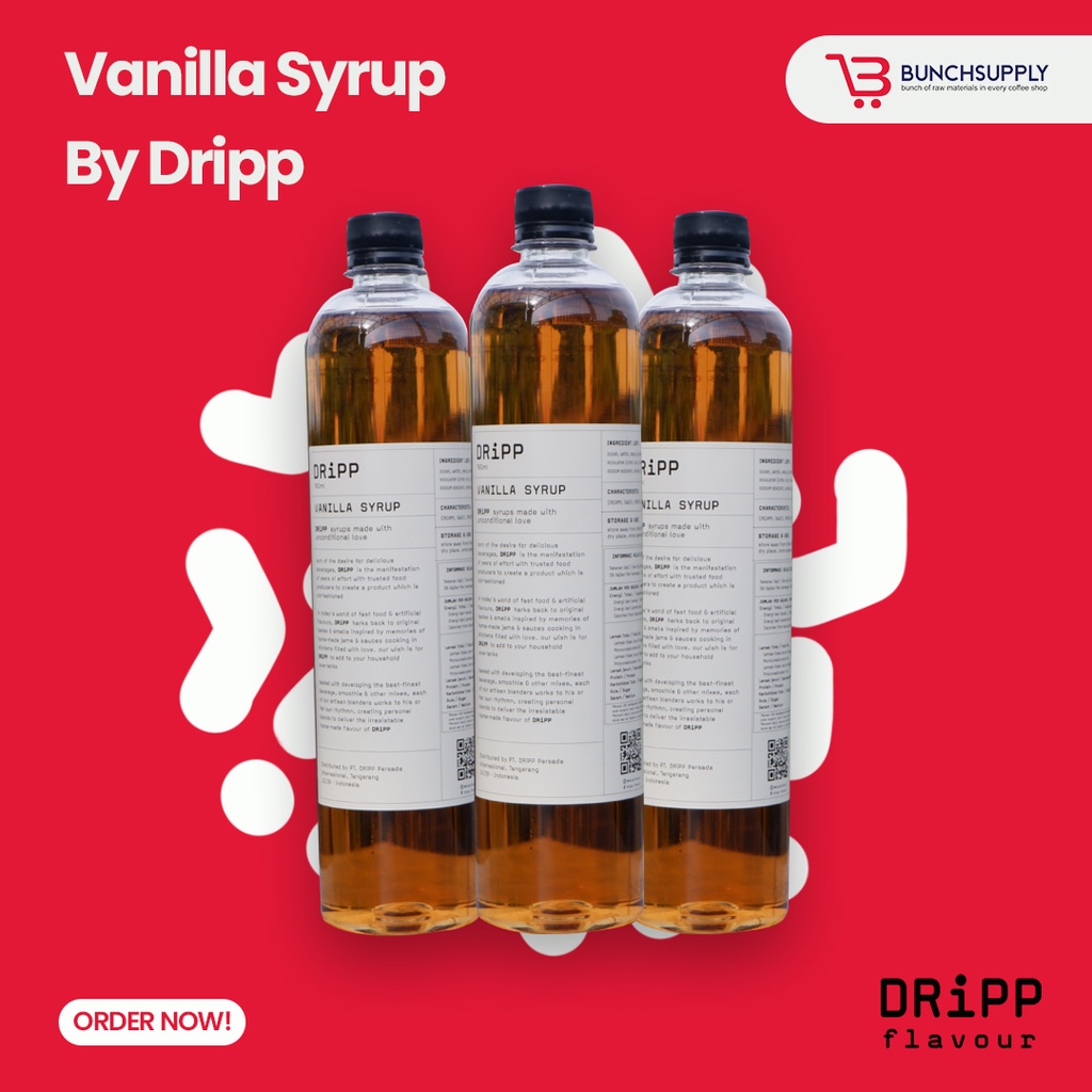 

DRIPP VANILLA SYRUP 750ml - Bunch Supply Bekasi