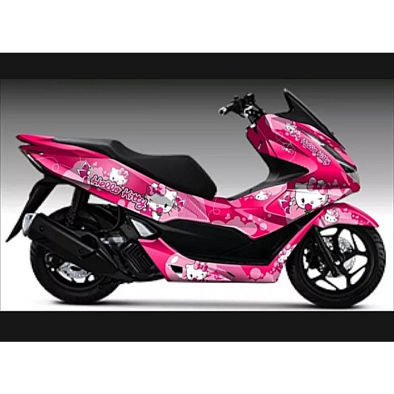 READY STOCK STIKER DECAL FULL BODY VARIASI HONDA PCX HELLO KITTY # VARIASI DECAL FULL BODY PCX#