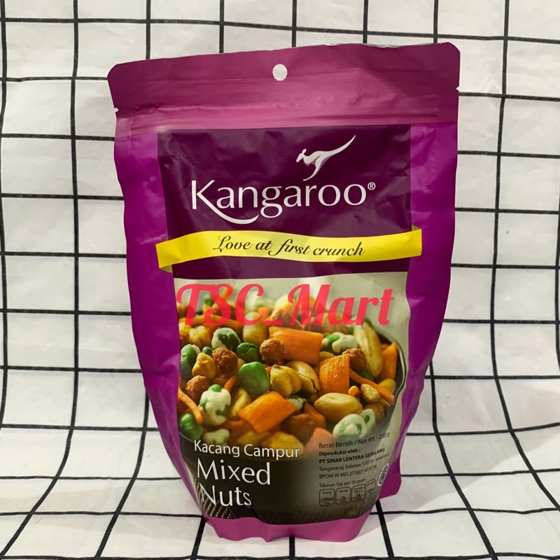 

Kangaroo Mixed Nuts 250gr/ Kangaroo Kacang Campur 250gr / Kangaroo / Mixed / Nuts / Kacang / Campur