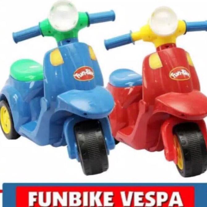 Mainan Anak Vespa By Funbike/MAINAN ANAK KEREN/VESPA KEREN/MAINAN ANAK VESPA