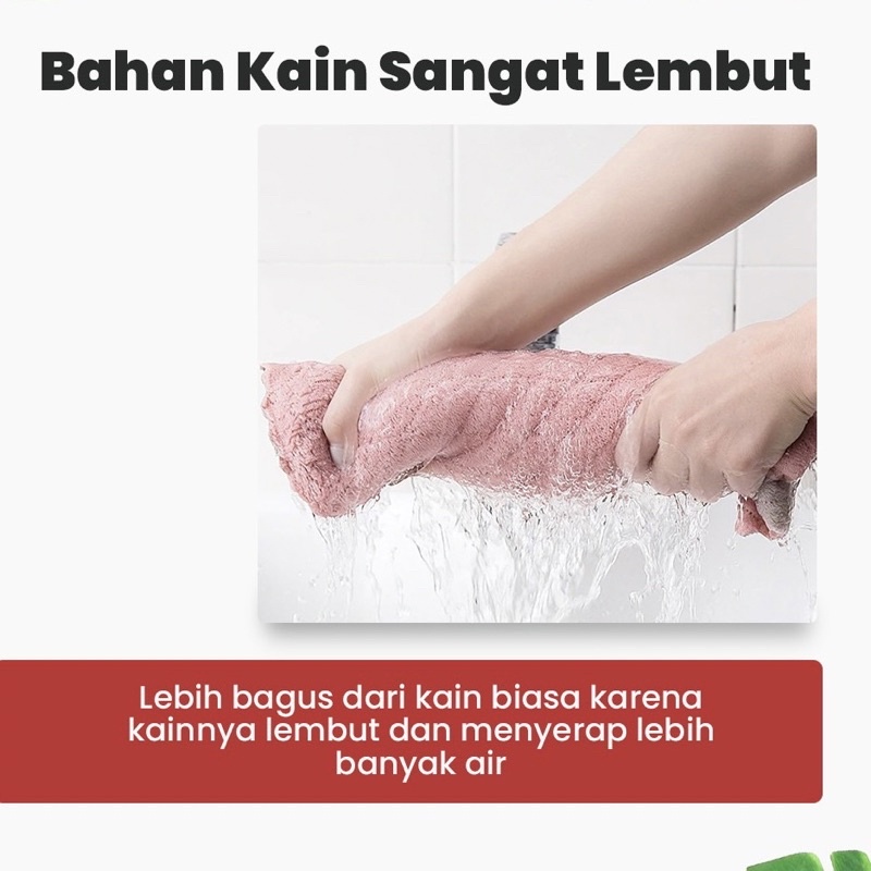 KAIN LAP MICROFIBER SERAP MINYAK DAPUR LAP MEJA PIRING KAIN ANTI MINYAK/Kain Lap Microfiber Cuci Piring Anti Minyak Dapur Tangan Serbaguna