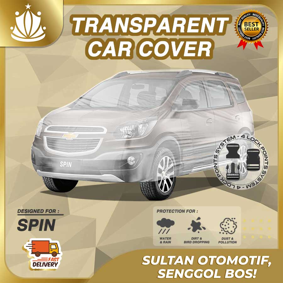 Body Cover Mobil Plastik TEBAL Chevrolet Spin WATERPROOF