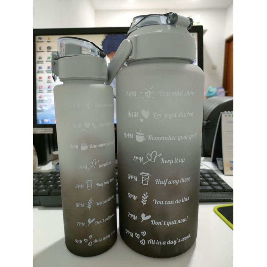 BOTOL MINUM RAINBOW KOREA VIRAL BOTOL MINUM MOTIVASI