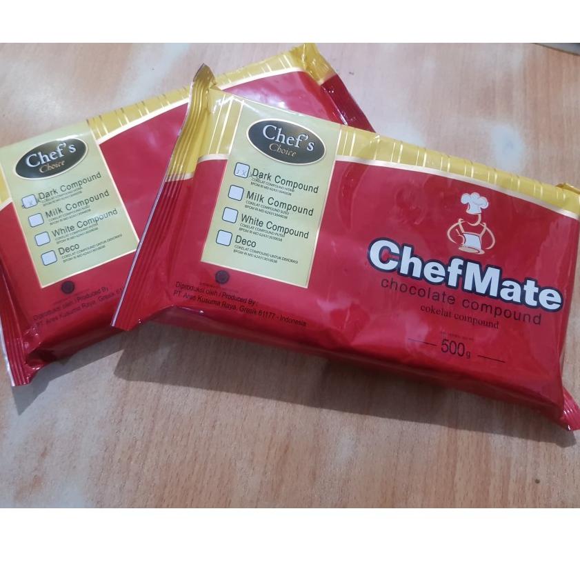 

Grosiran Murah Chefmate Dark chocolate compound 500gr / coklat DCC cokelat coklat masak