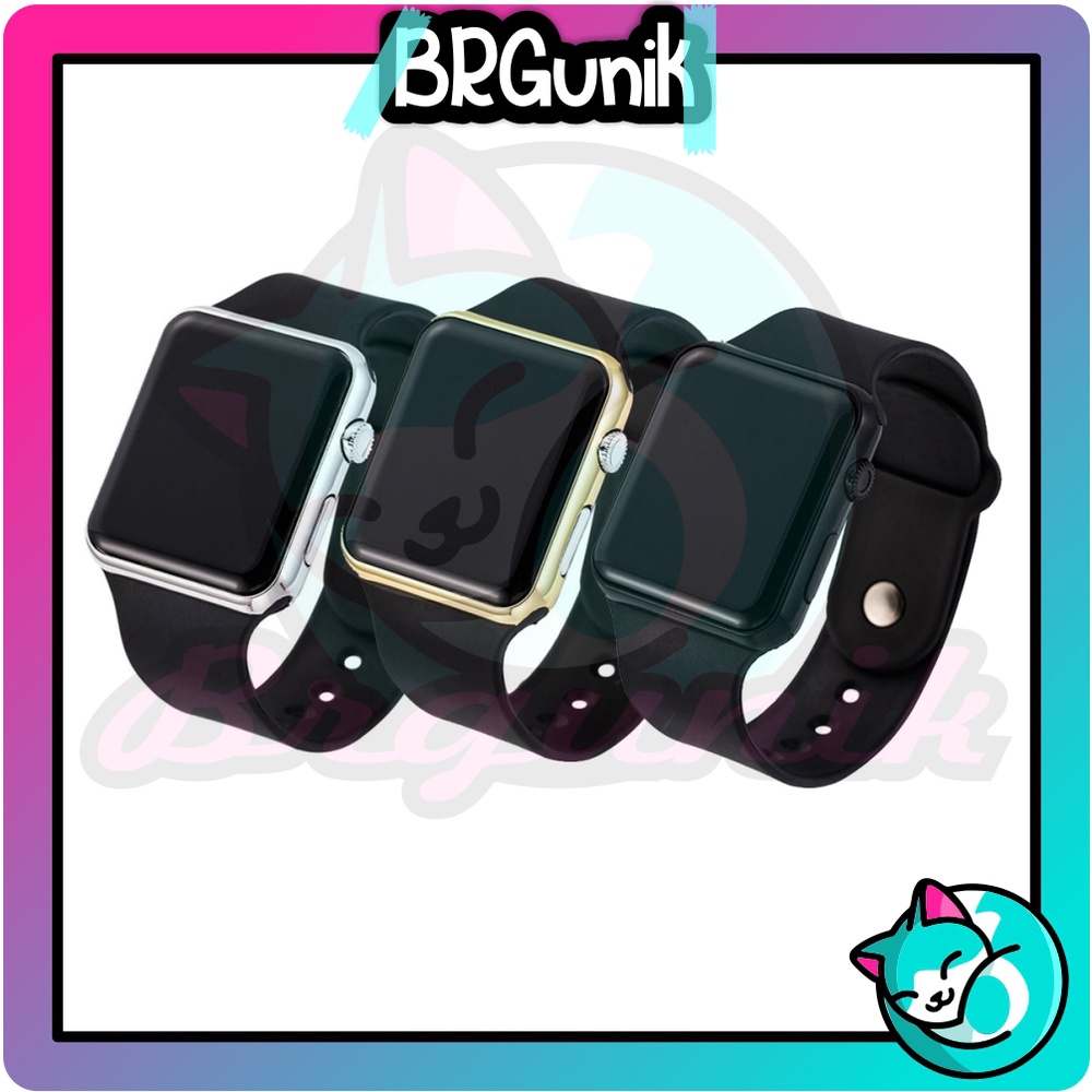 BRGUNIK Led Watch - Jam Tangan Digital Pria &amp; Wanita - Strap Rubber JT053