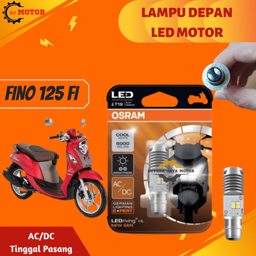 LAMPU DEPAN LED MOTOR FINO 125 FI OSRAM LAMPU UTAMA FINO AC/DC