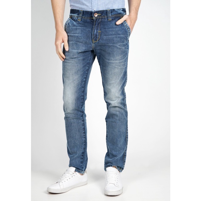 Aman Celana Panjang Jeans Denim Pria Lois Original Asli Model Slim Terbaru Hot Sale