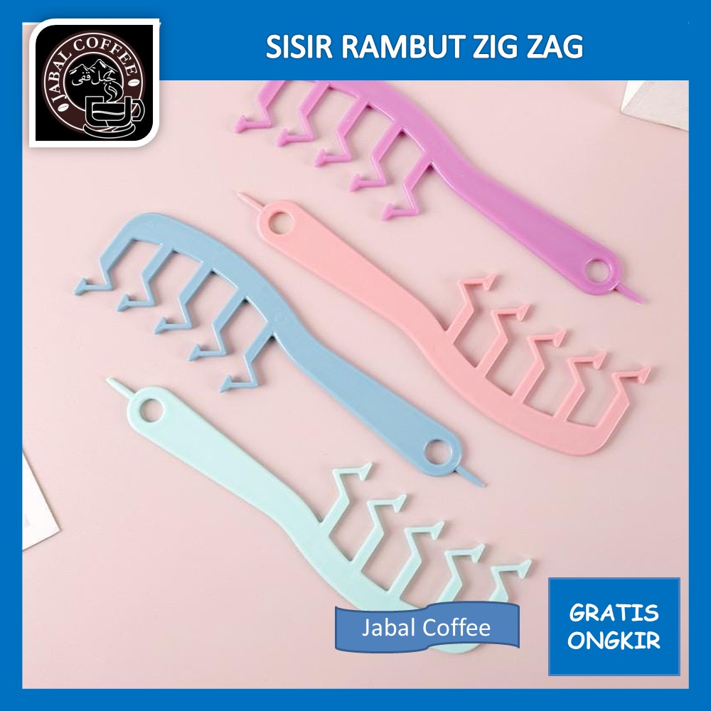 Sisir Rambut Zig Zag Style / Sisir Rambut Zigzag / Sisir Rambut Panjang