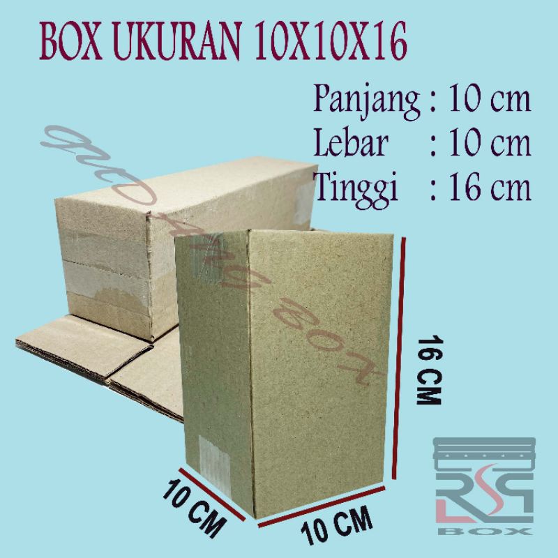 

Kardus packing uk 10x10x16 cm Box online murah packaging karton