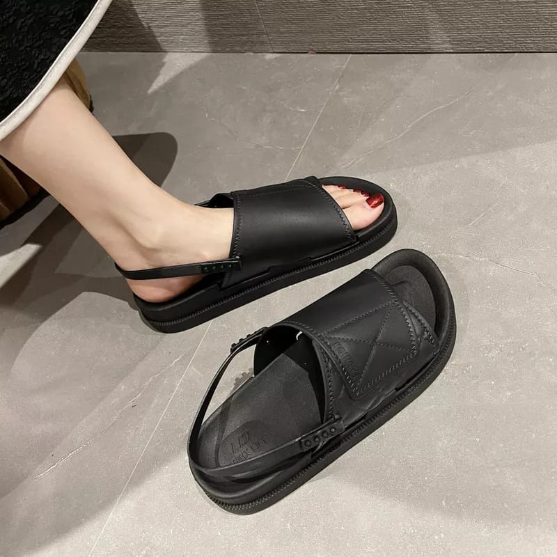 Sandal Tali Karet Slippers 2in1 Wanita Casual SP36 MALLSHOPPING