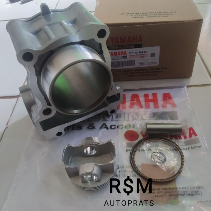 BLOK SEHER ASSY PISTON YAMAHA MX-KING VIXION NEW LED 150 CC 2PV00