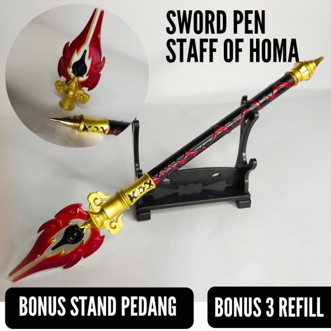

[COD] Pulpen Pedang Sword Pen Staff of Homa Genshin Impact HEMAT Kode 771