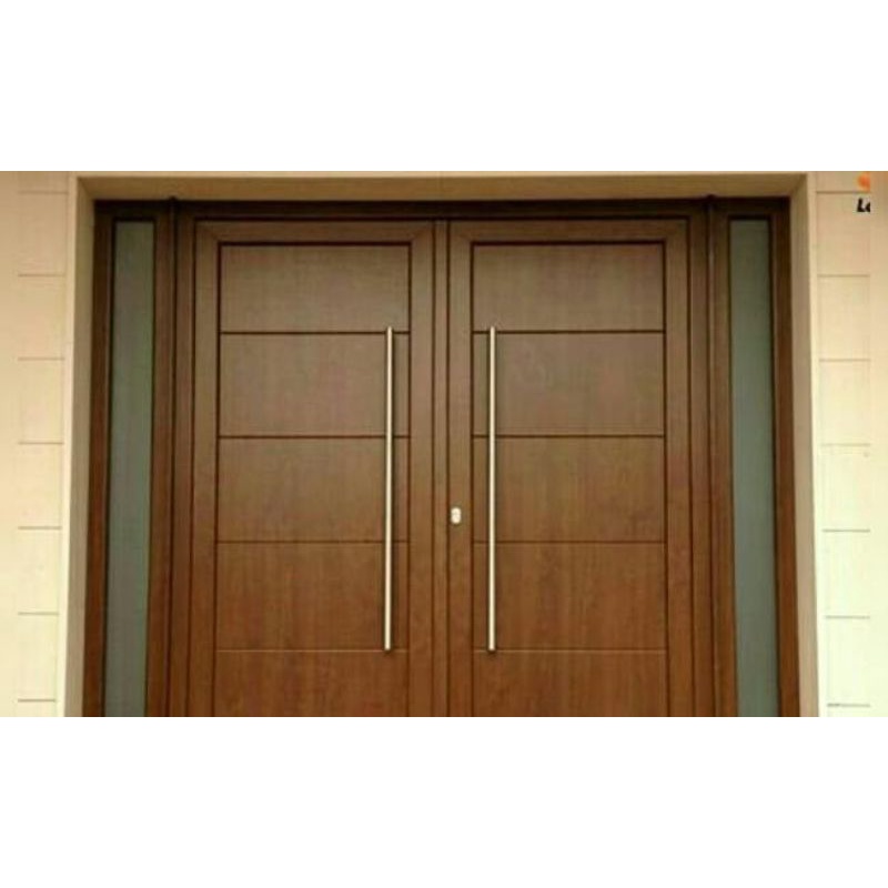 pintu utama kayu borneo model minimasli