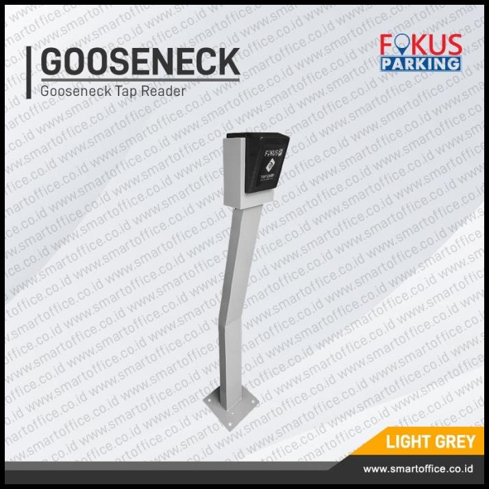 Tiang Gooseneck Tap Reader Rfid Portal Otomatis Perumahan Cat Coating