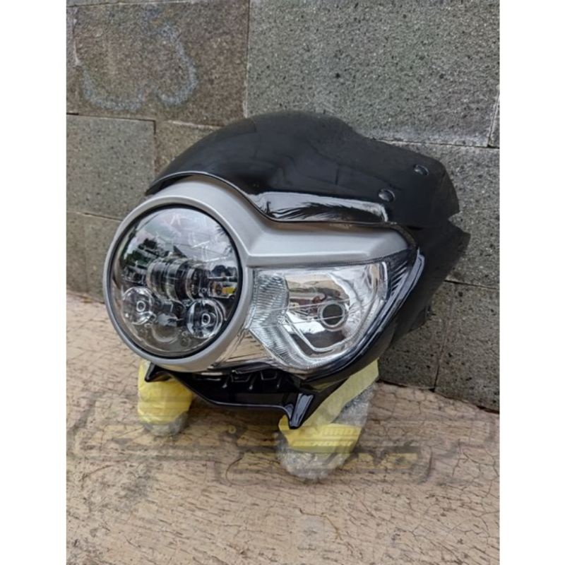 lampu Tiger pece set daymaker 5.75inch dus hitam polos set cover