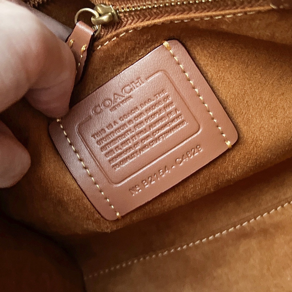 [Instant/Same Day]COACH  4829 Women's FIELD apricot 22cm embossed tote bag shoulder bag messenger bag handbag  ttb