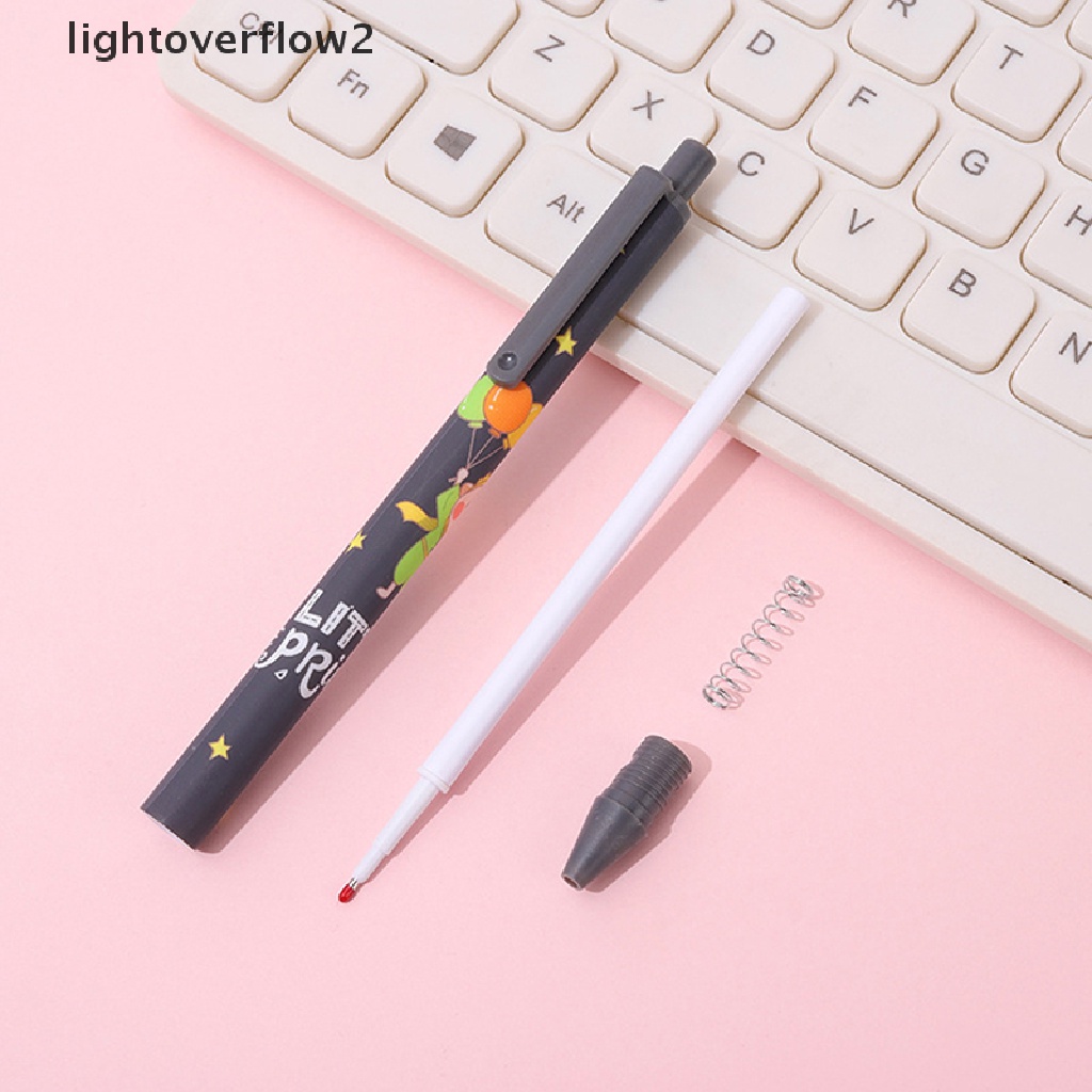 (lightoverflow2) Pulpen Dengan Hiasan Kartun Model Korea Untuk Sekolah