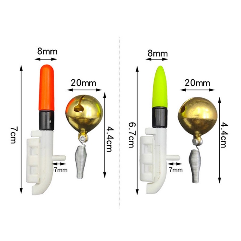 1 Set Tongkat Pancing Elektronik Dengan Bel Alarm LED Dapat Dilepas Untuk Memancing Malam Hari