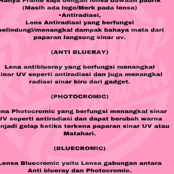 Rekomendasi FRAME 8159 PAKET PHOTOCROMIC MINUS & NORMAL