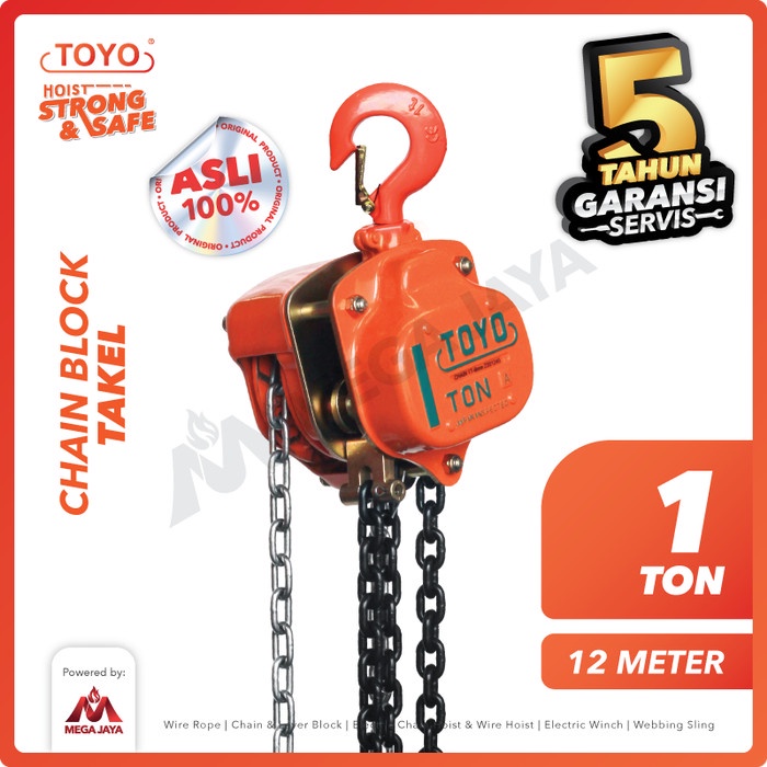 Chain Block Chain Block / Takel 1 Ton X 12 Meter Toyo