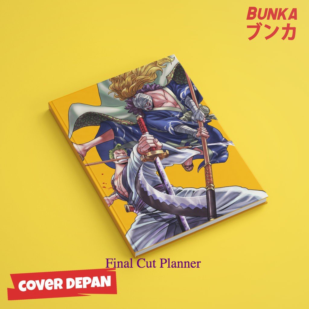 

Notebook Anime One Piece Zoro vs Killer Hardcover A5 Buku Tulis Catatan Note Agenda Planner Jurnal .