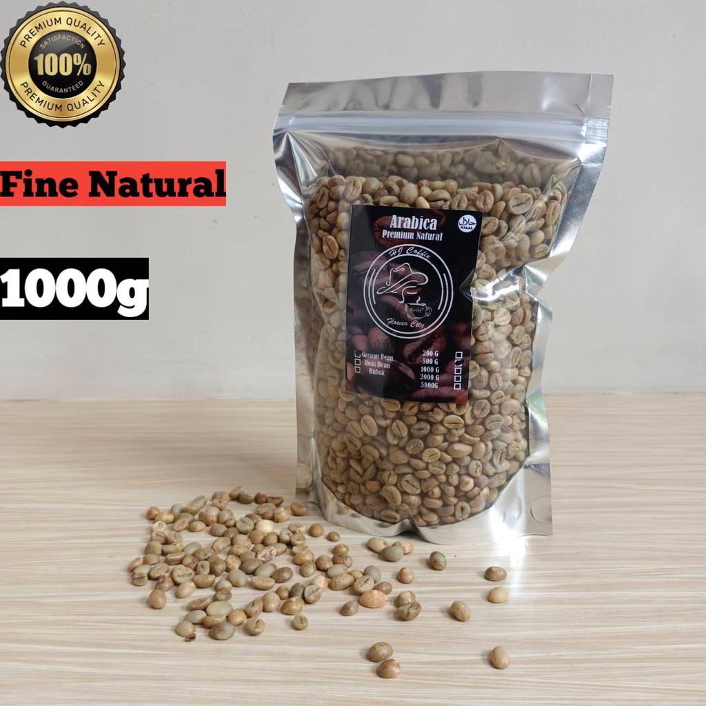 

Biji Kopi Greenbean Fine Natural 1kg Best Premium Grade A++