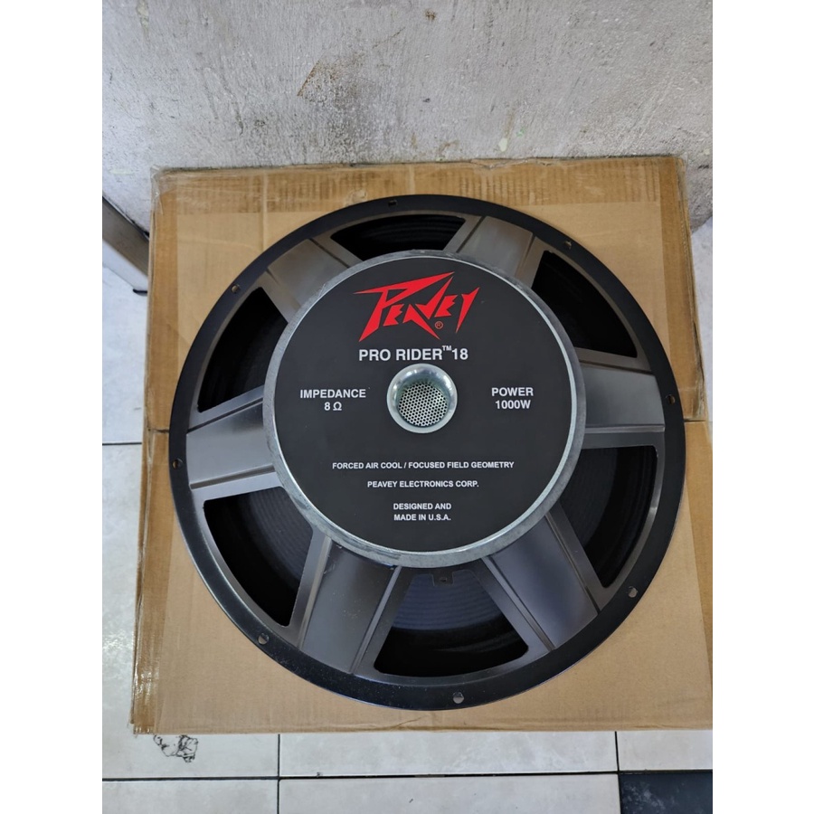 Speaker komponen component woofer peavey pro rider 18inch 1000WATT