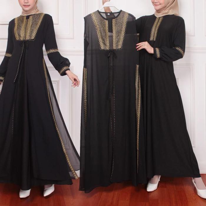 Terbaik GAMIS ABAYA TURKEY ROMPI BUSUI MEWAH LENGAN BALON