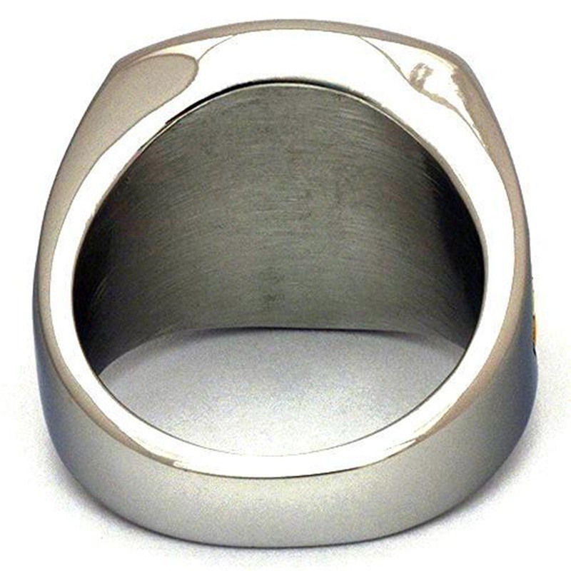 Cincin Masonic Bahan Stainless Steel Gaya Punk Untuk Pria