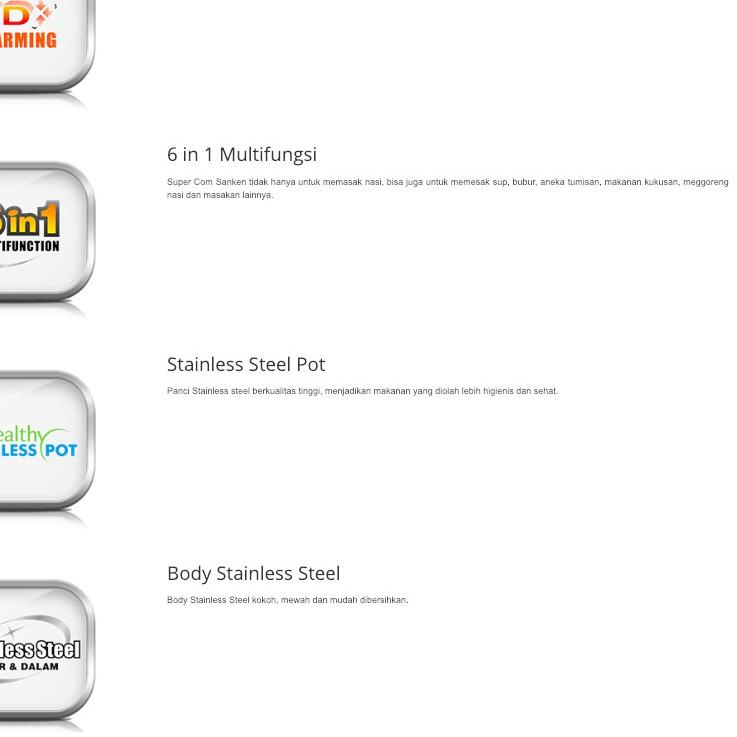 Terbaru Sanken RIce Cooker 2 Liter SJ-3000 Red