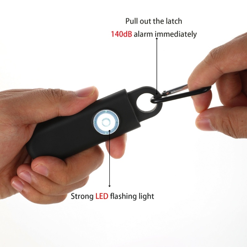 Zzz Gantungan Kunci Dengan Sirene Alarm 120dB Dapat Dipakai Ulang