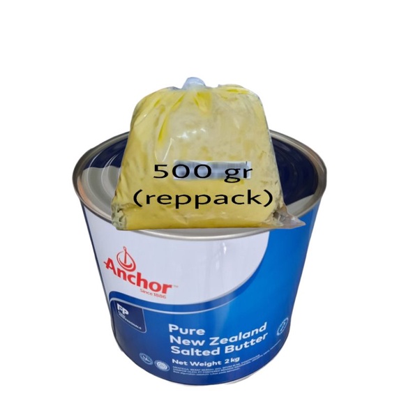 

salted butter anchor 500gr repk - mentega anchor pure new zealand