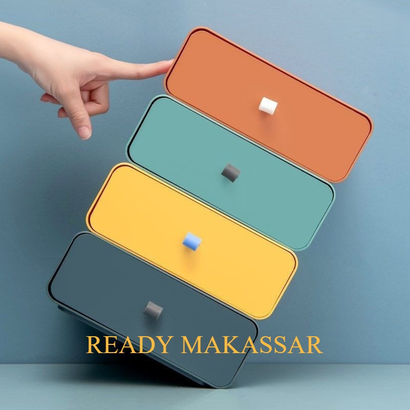 Rak Kosmetik Coco | Kotak Penyimpanan | Laci Desktop | Storage Warna Warni Makaron | Rak Make Up Sus