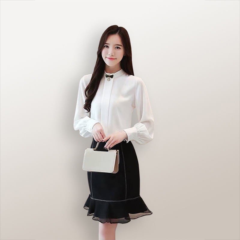 Blus lengan Panjang Wanita Gaya Korea Model Terbaru - XSHOP New Harina