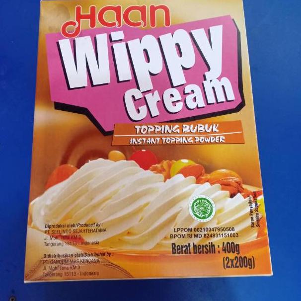 

Discount Today Haan Wippy Cream 400g murah