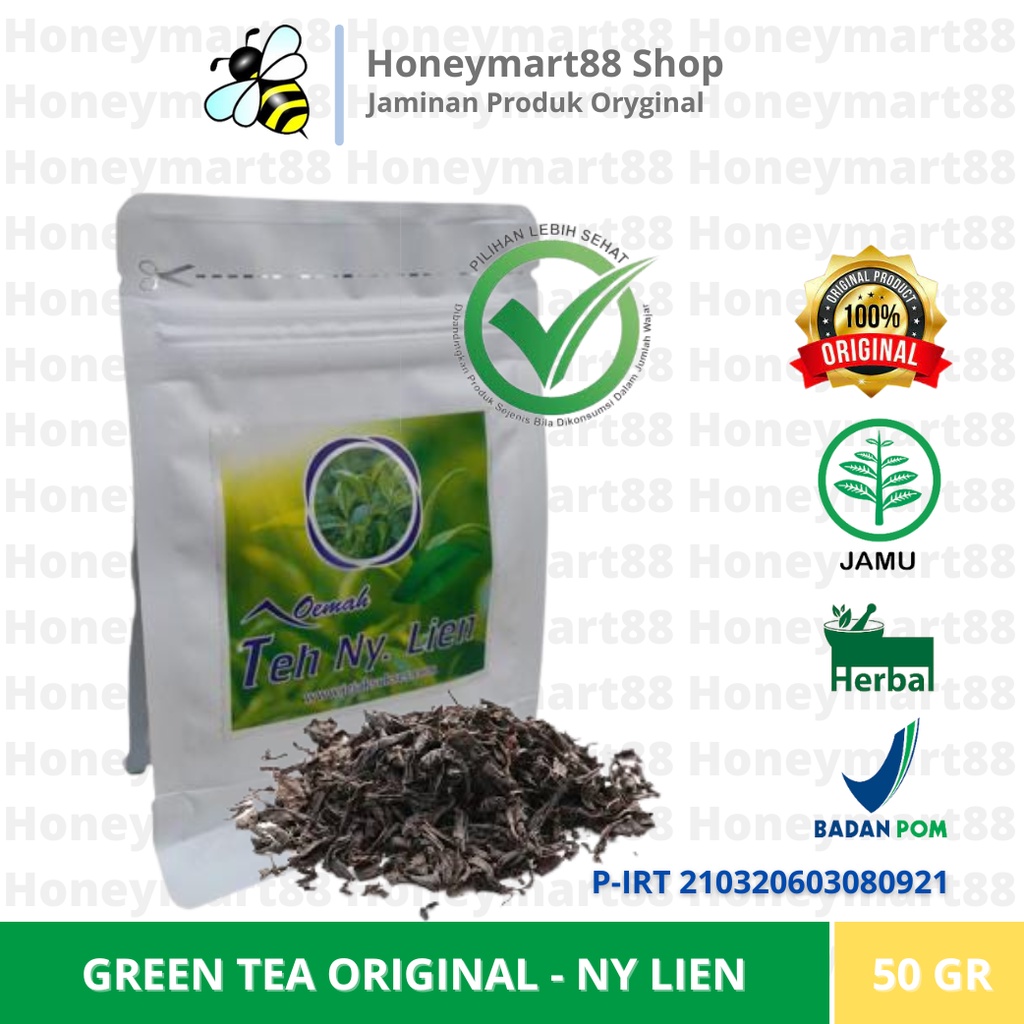 

NY LIEN PURE GREEN TEA 50 GRAM TEH HIJAU ASLI INDONESIA (KOLESTEROL , ASAM URAT, HIPERTENSI, VERTIGO)