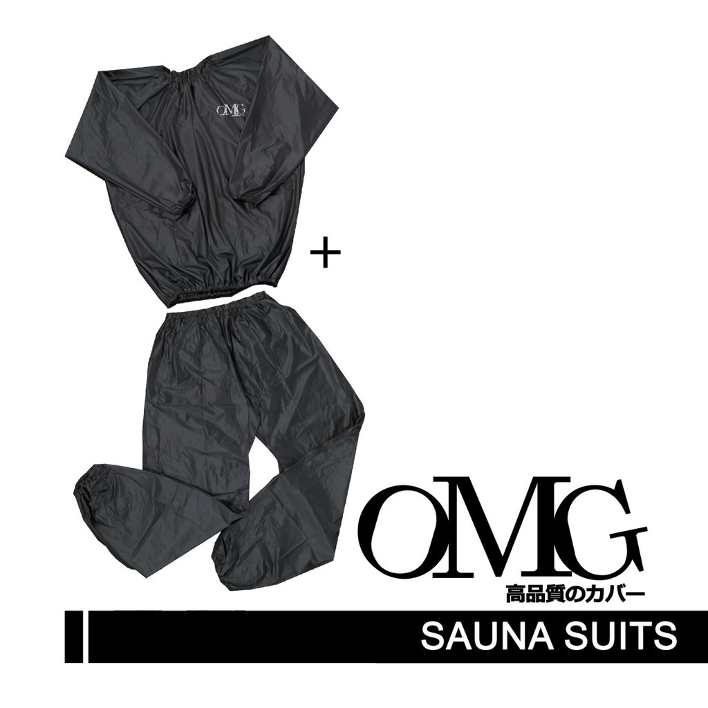 OMG Sauna Suit / Baju Sauna / Jaket Celana Sauna Pembakar Lemak Pria - Wanita