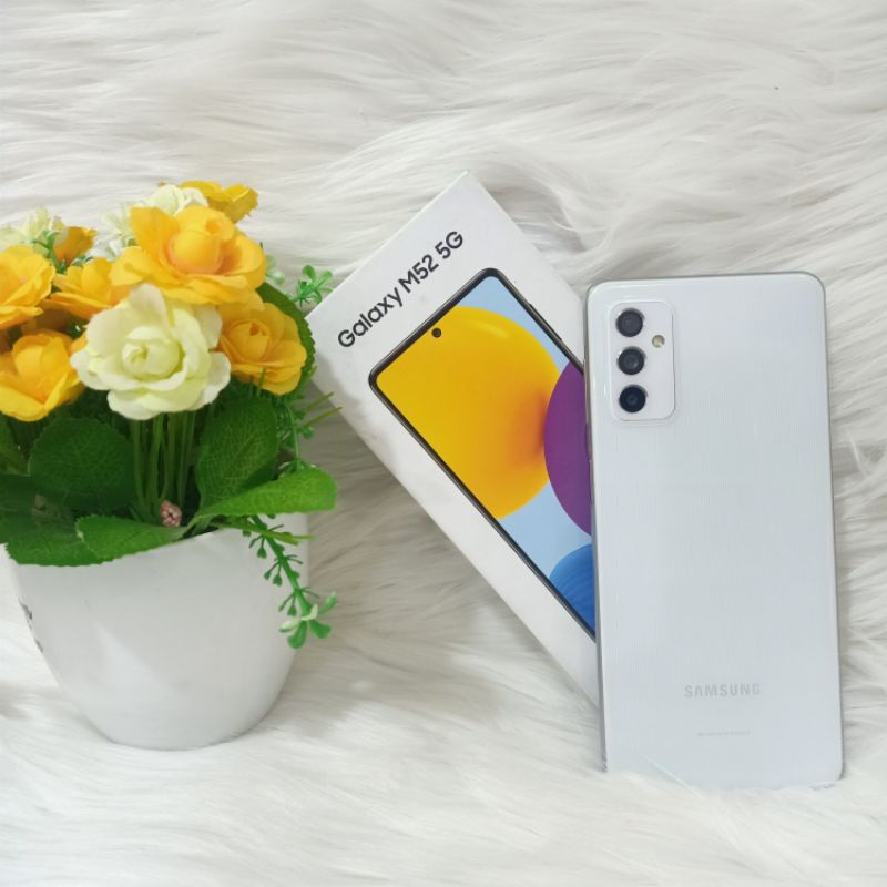 Jual SAMSUNG M52 5G 8/128GB SECOND FULLSET Shopee Indonesia