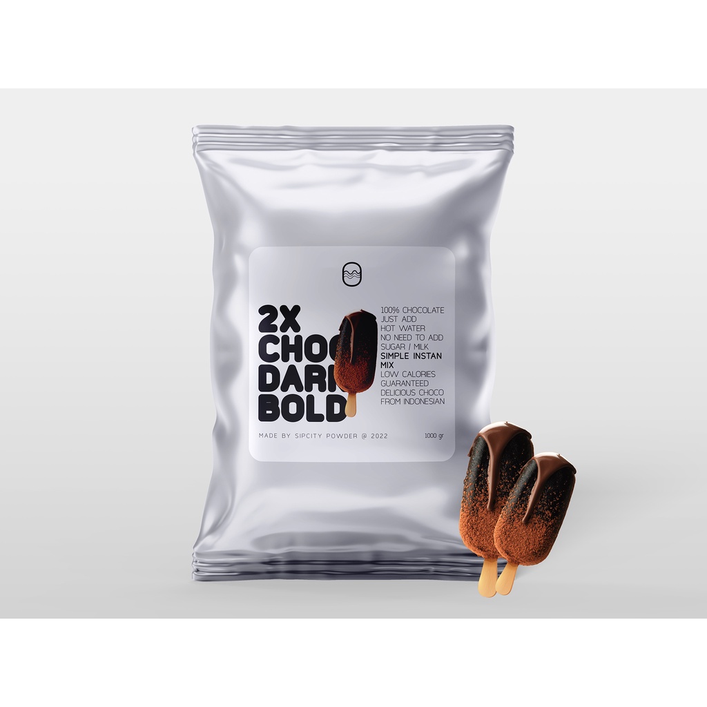 

Bubuk Minuman Double Chocolate Powder Drink Cokelat Dark Bold Premium Taste Coklat