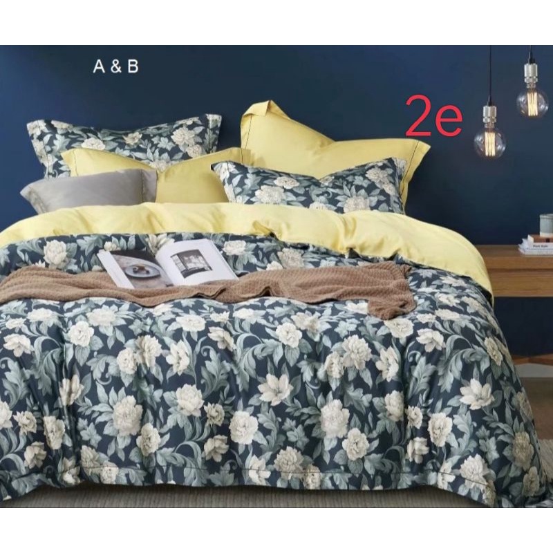 (2)BYAK MOTIF!SPREI SUTRA ORGANIK SERAT BAMBOO ORIGINAL SUTRA ASLI