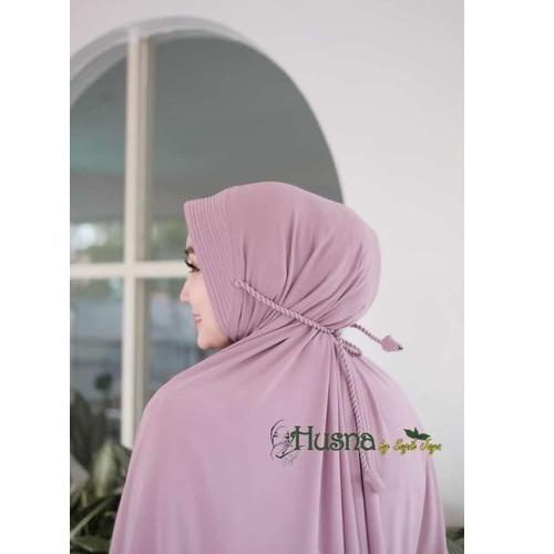 [CPK.18Oc22ĸ] [HUSNA] Bergo Ropel Pet XL Kerudung Husna Tali Kepang Tambang