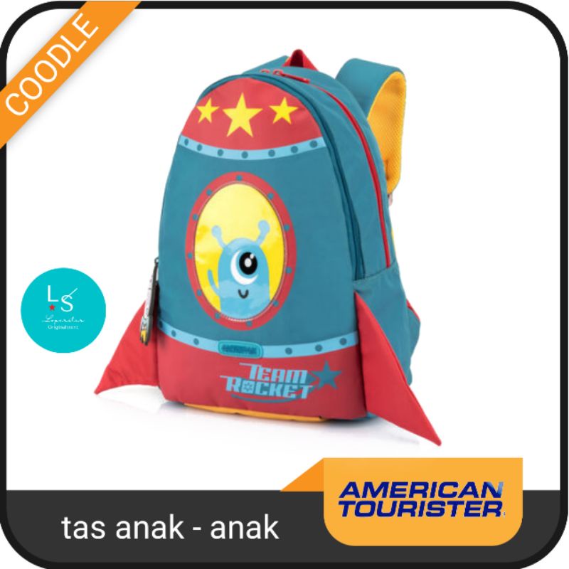 tas sekolah anak - anak karakter by American tourister blue